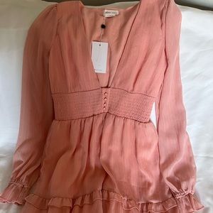 Lover and Friends pink dress